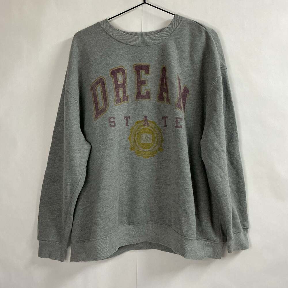 Grey Graphic Crewneck Sweatshirt - Dream State